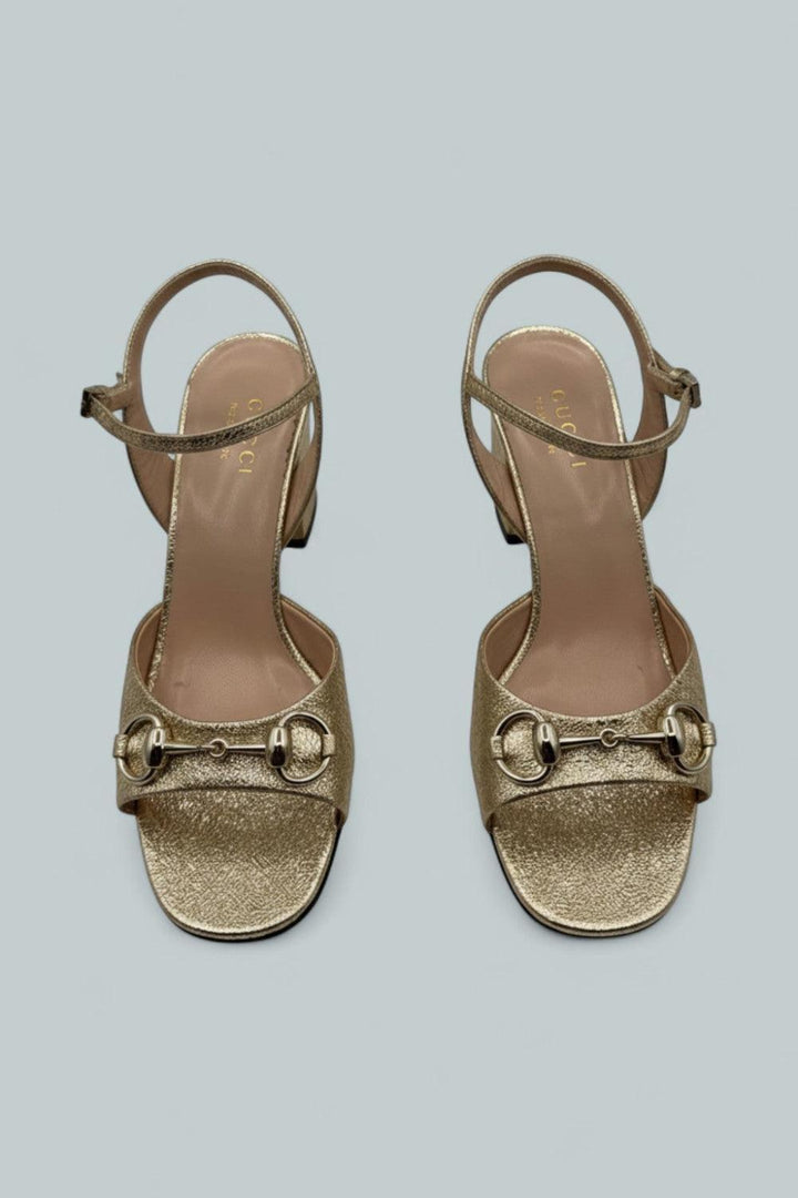 Metallic Galassia Lady Horsebit Sandals - Sun - 7.5B / 37.5EU - Sandals