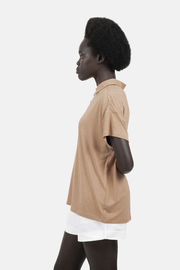 Metz Womens Polo Shirt - Butterum Tops 1 People 