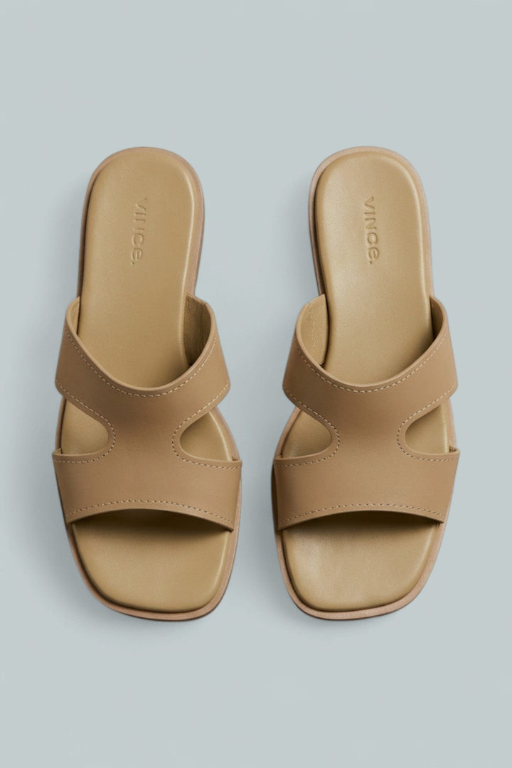Meyers Leather Slide - Brown - US 6 - Sandal