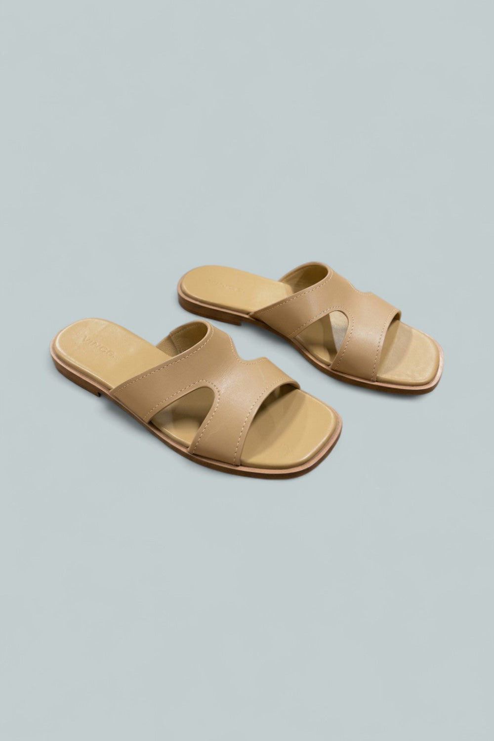 Meyers Leather Slide - Brown - US 6 - Sandal