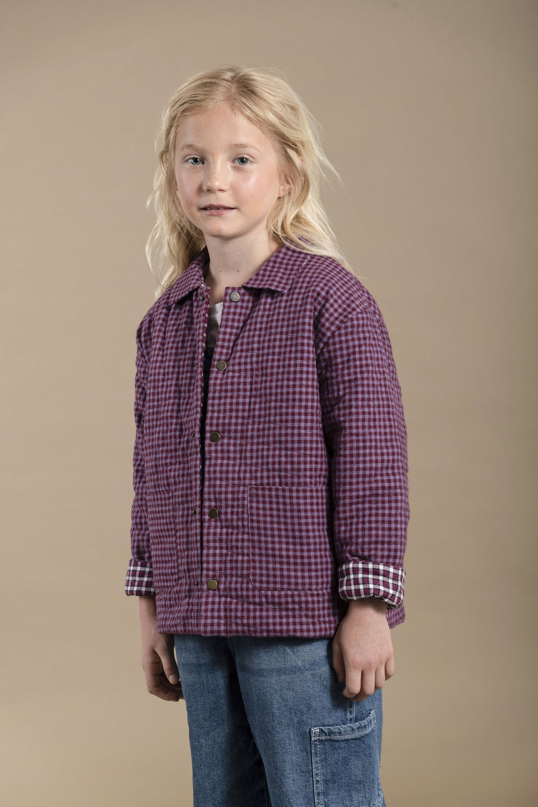 Purple Quilt Kids Worker Jacket