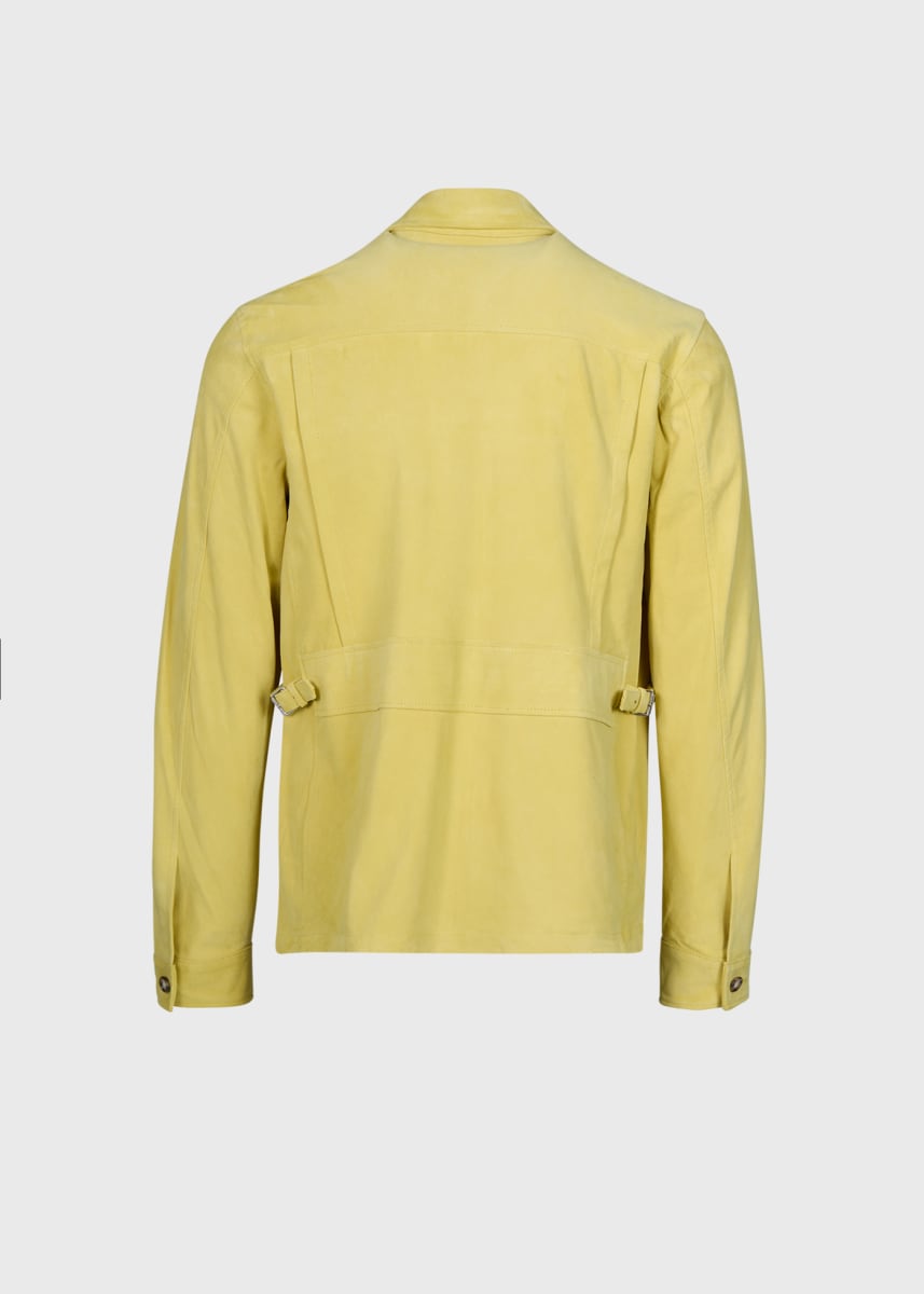 Ultra Soft Suede Jacket - Light Yellow