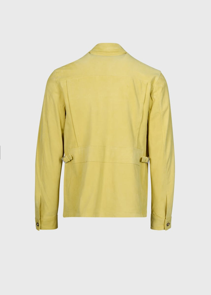 Ultra Soft Suede Jacket - Light Yellow
