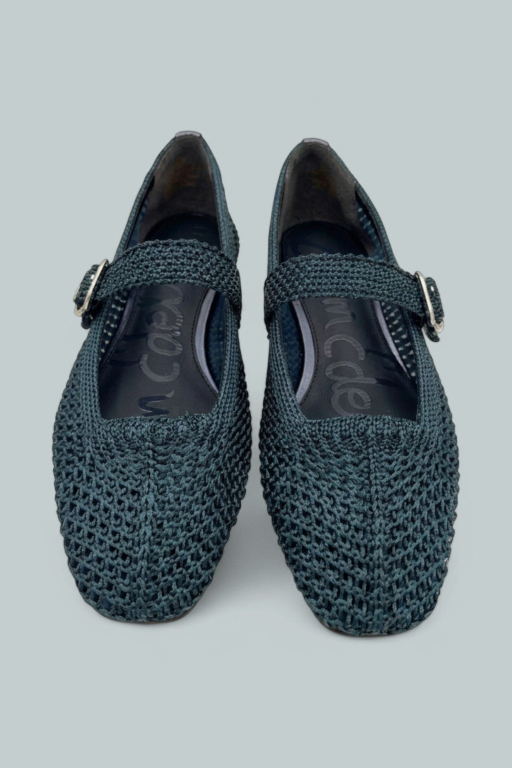 Michaela Knit Flats - Metallic Navy - 8 - Sandals