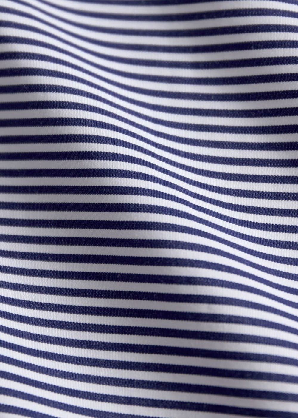Micro Horizontal Stripe Dress Shirt - Navy/White - Dress Shirt