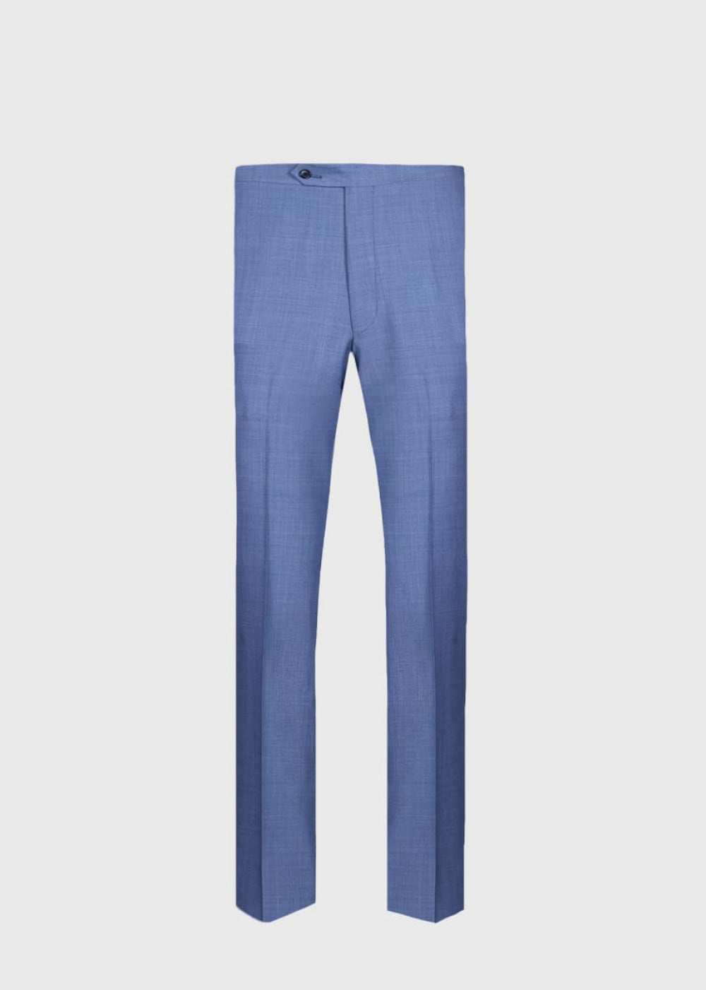 Mid Blue All Year Wool Suit - Mid Blue - 46 - Suit