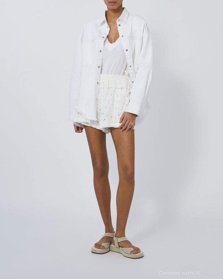 Mikos - White - FINAL SALE - Shorts