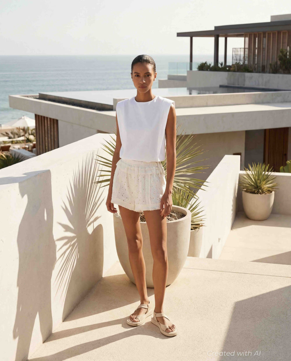 Mikos - White - FINAL SALE - Shorts