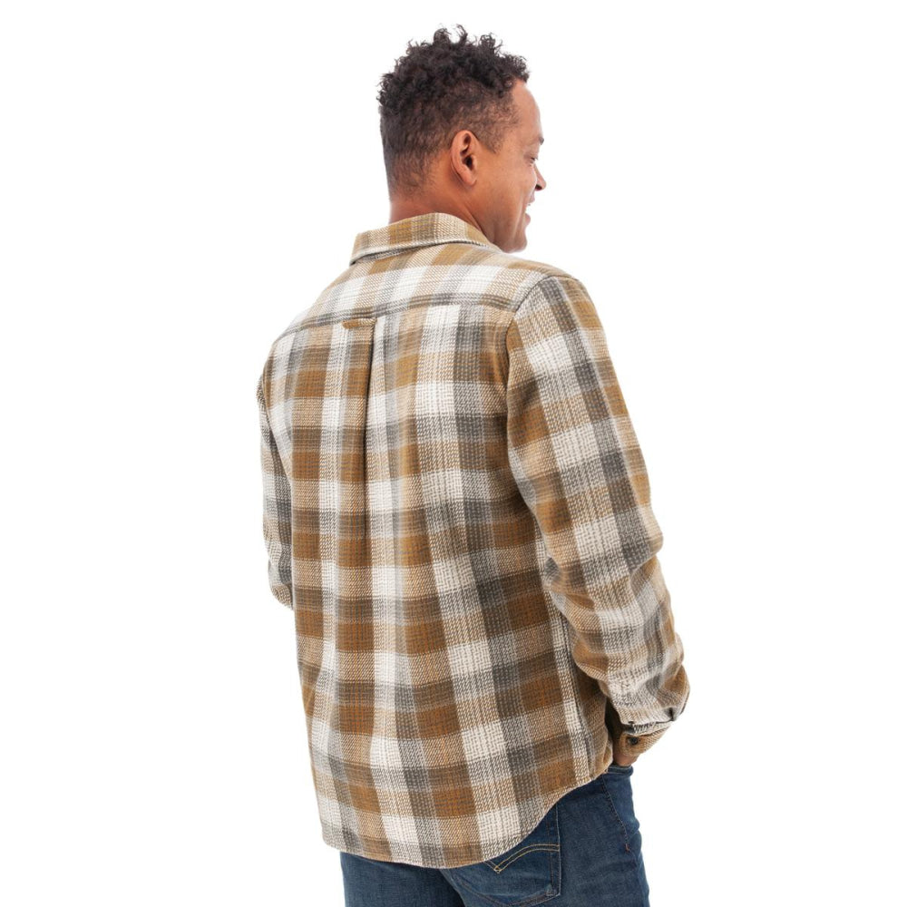 Miles Heavyweight Organic Flannel Shirt - Chipmunk - Button Down Shirt