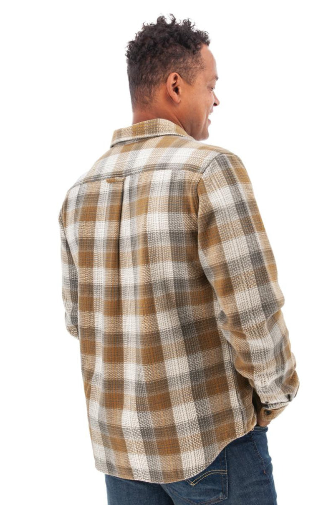 Miles Heavyweight Organic Flannel Shirt - Chipmunk - Button Down Shirt