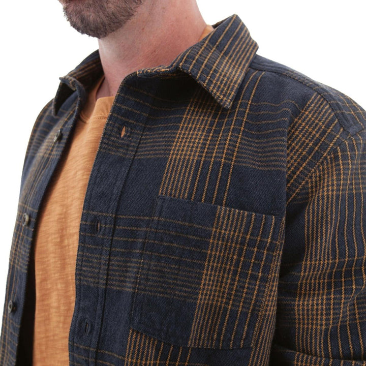 Miles Heavyweight Organic Flannel Shirt - Ombre - Button Down Shirt