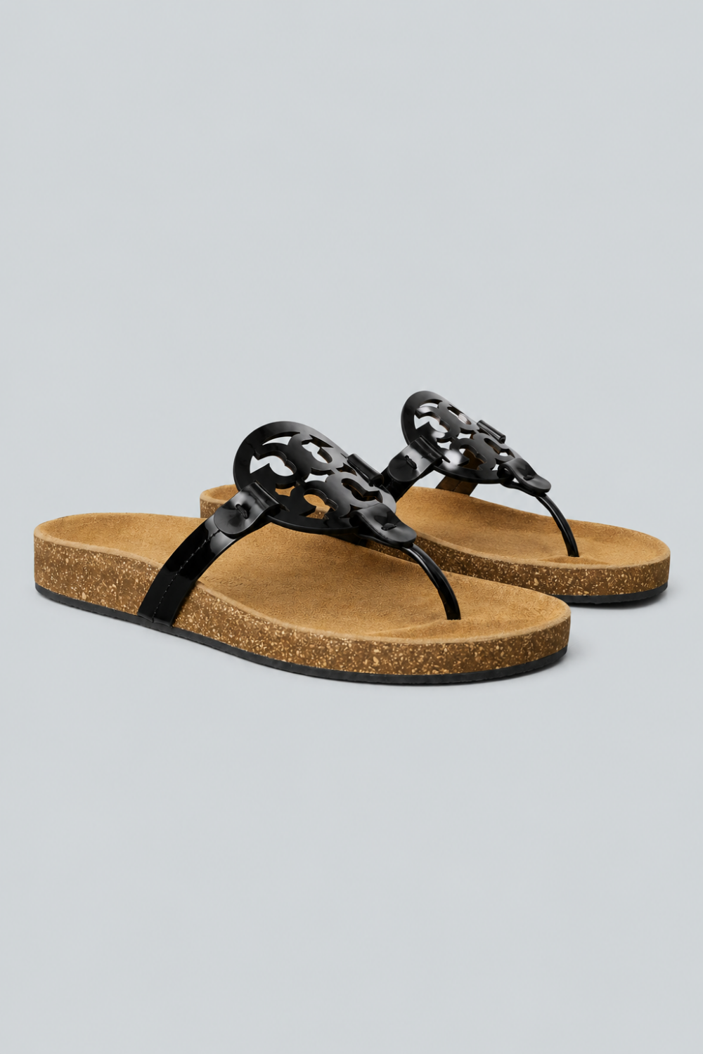 Miller Cloud Sandal - Perfect Black/ Natural - 9 - Sandal