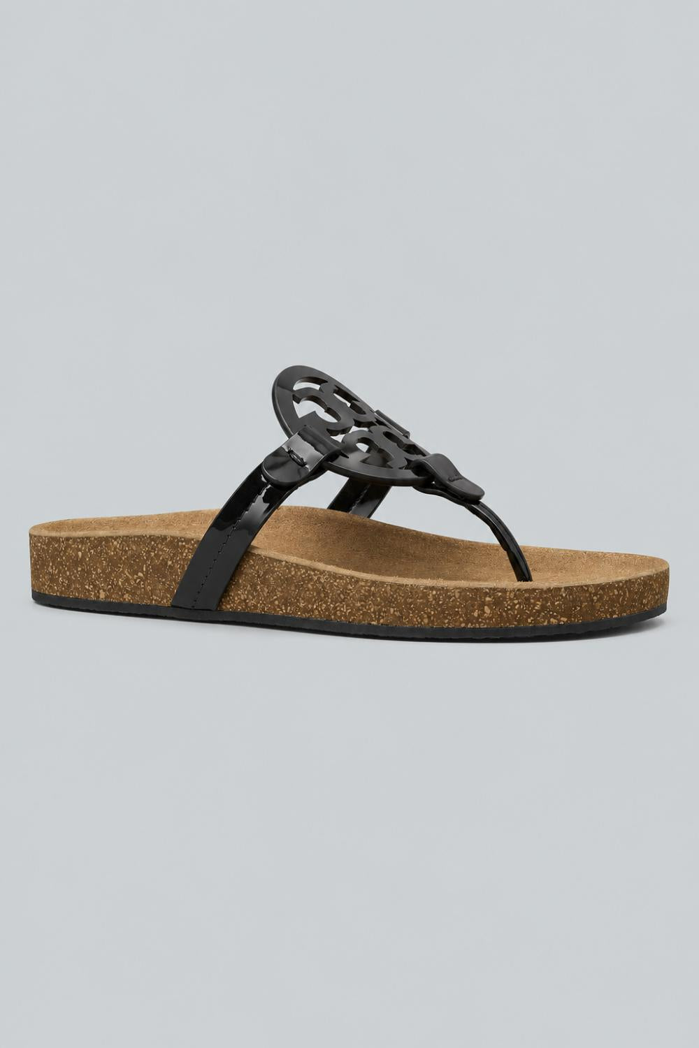 Miller Cloud Sandal - Perfect Black/ Natural - 9 - Sandal