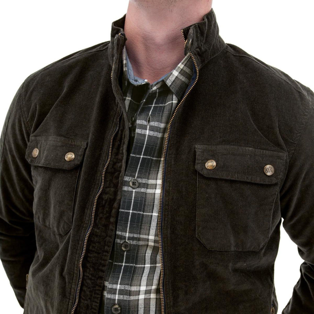 Milo Moto Cord Jacket - Smoke - Jacket