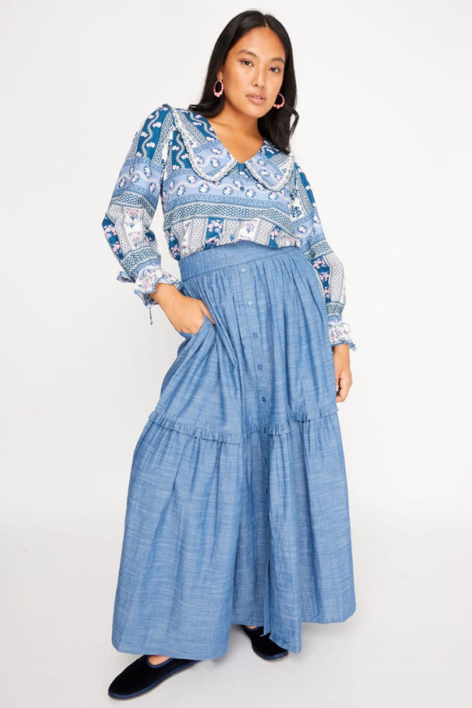 Mimi Skirt - Chambray - Skirt