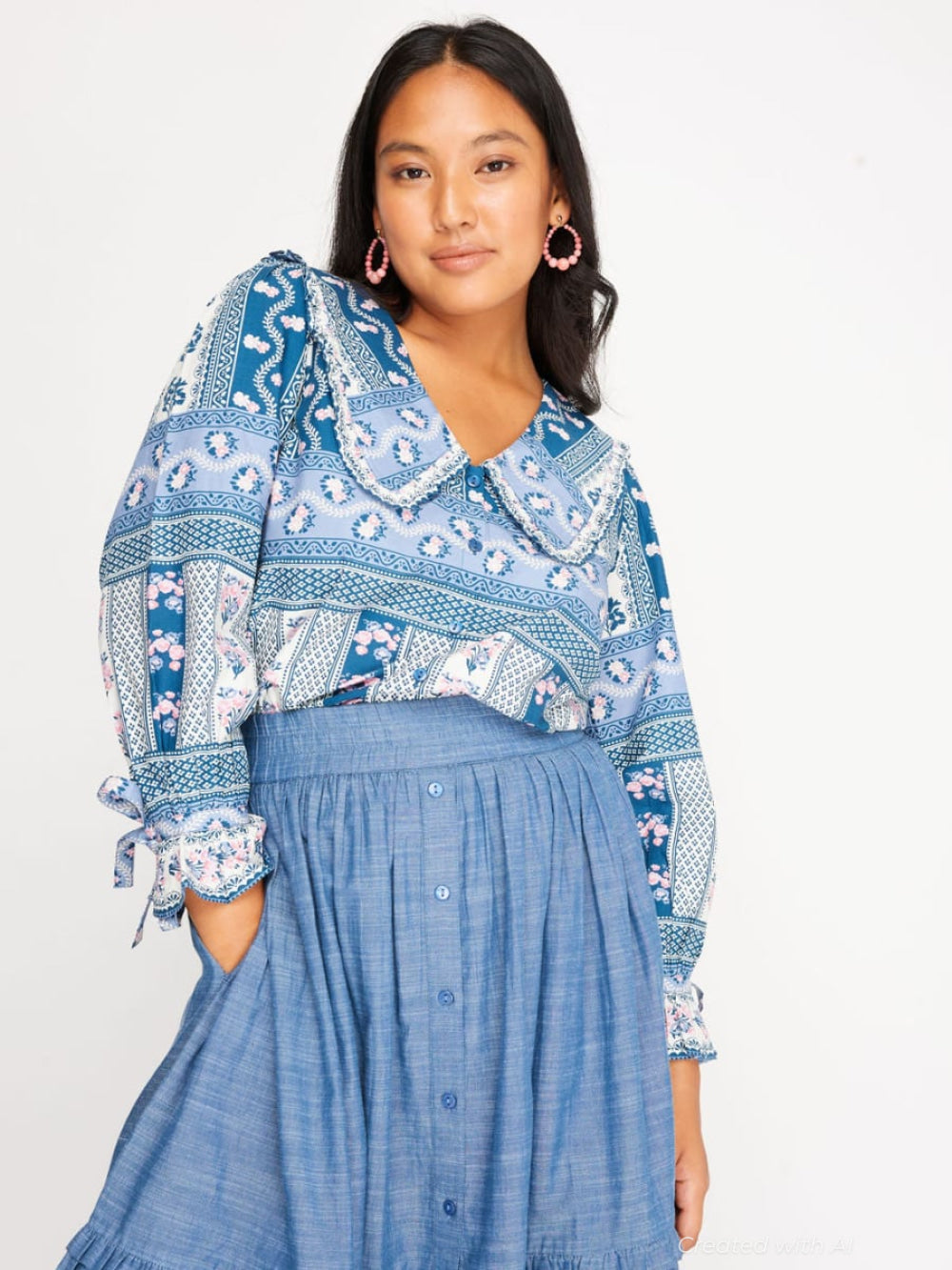 Mimi Skirt - Chambray - Skirt