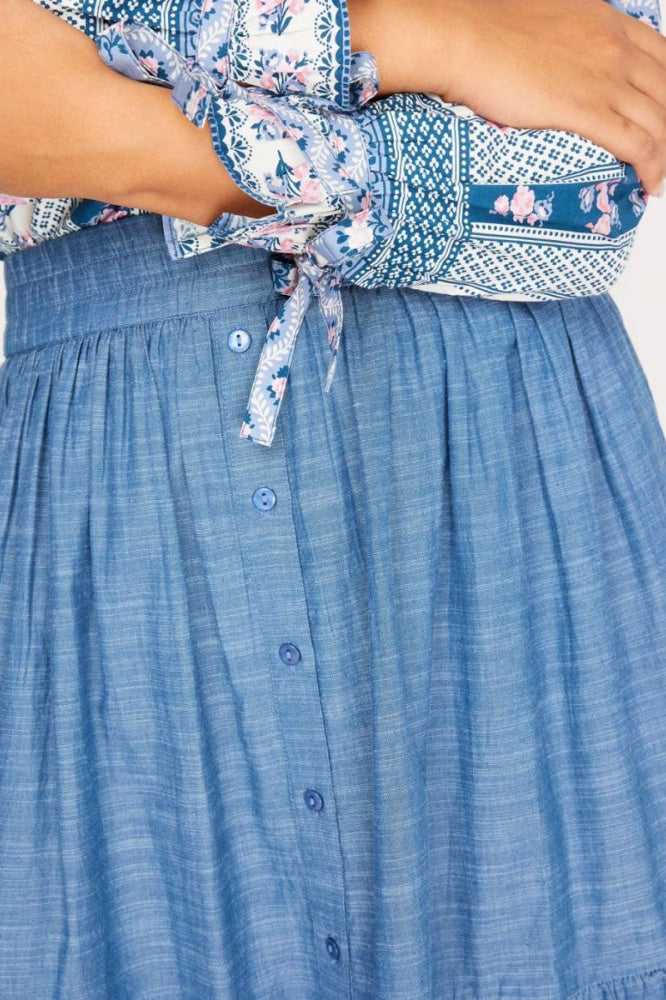 Mimi Skirt - Chambray - Skirt