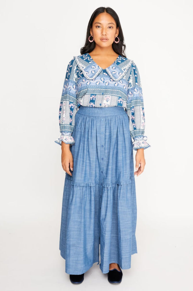 Mimi Skirt - Chambray - Skirt