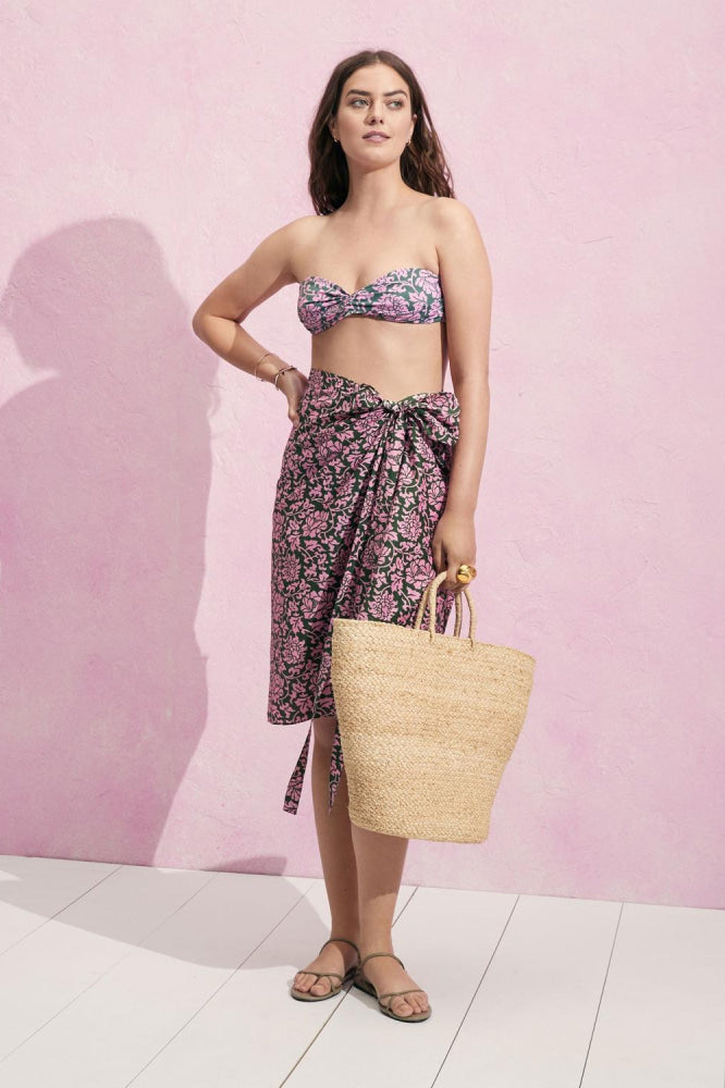 Mimi Swim Top - Etched Floral - Bikini Top