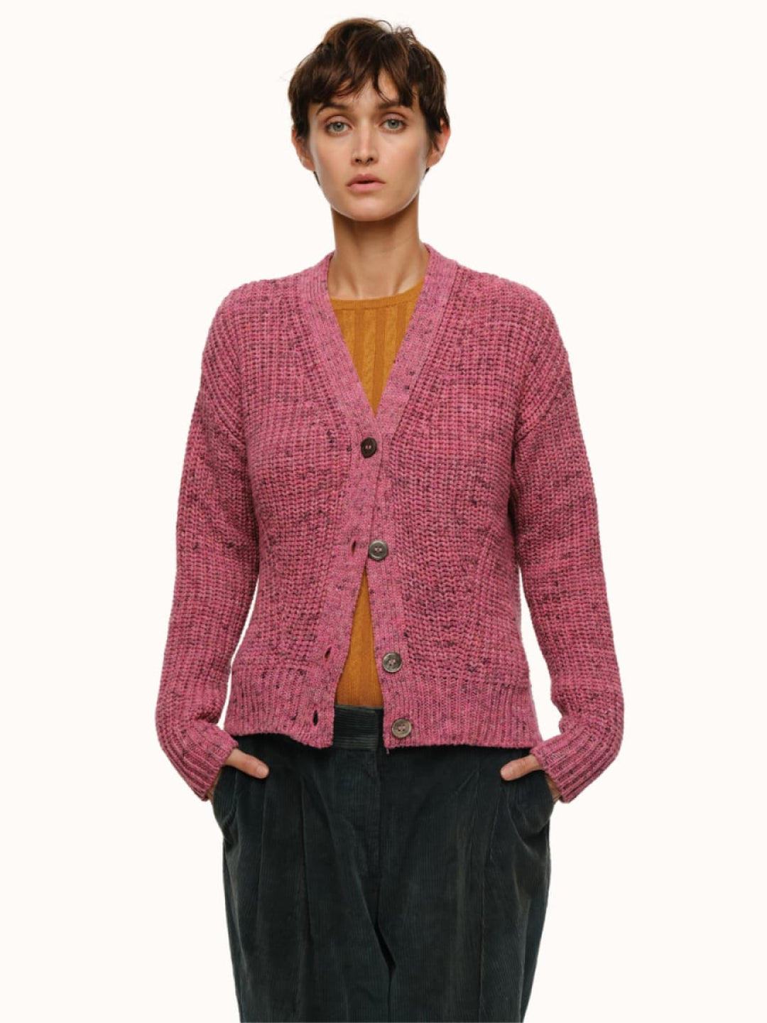 Mireille Cardigan - Pink - Cardigan