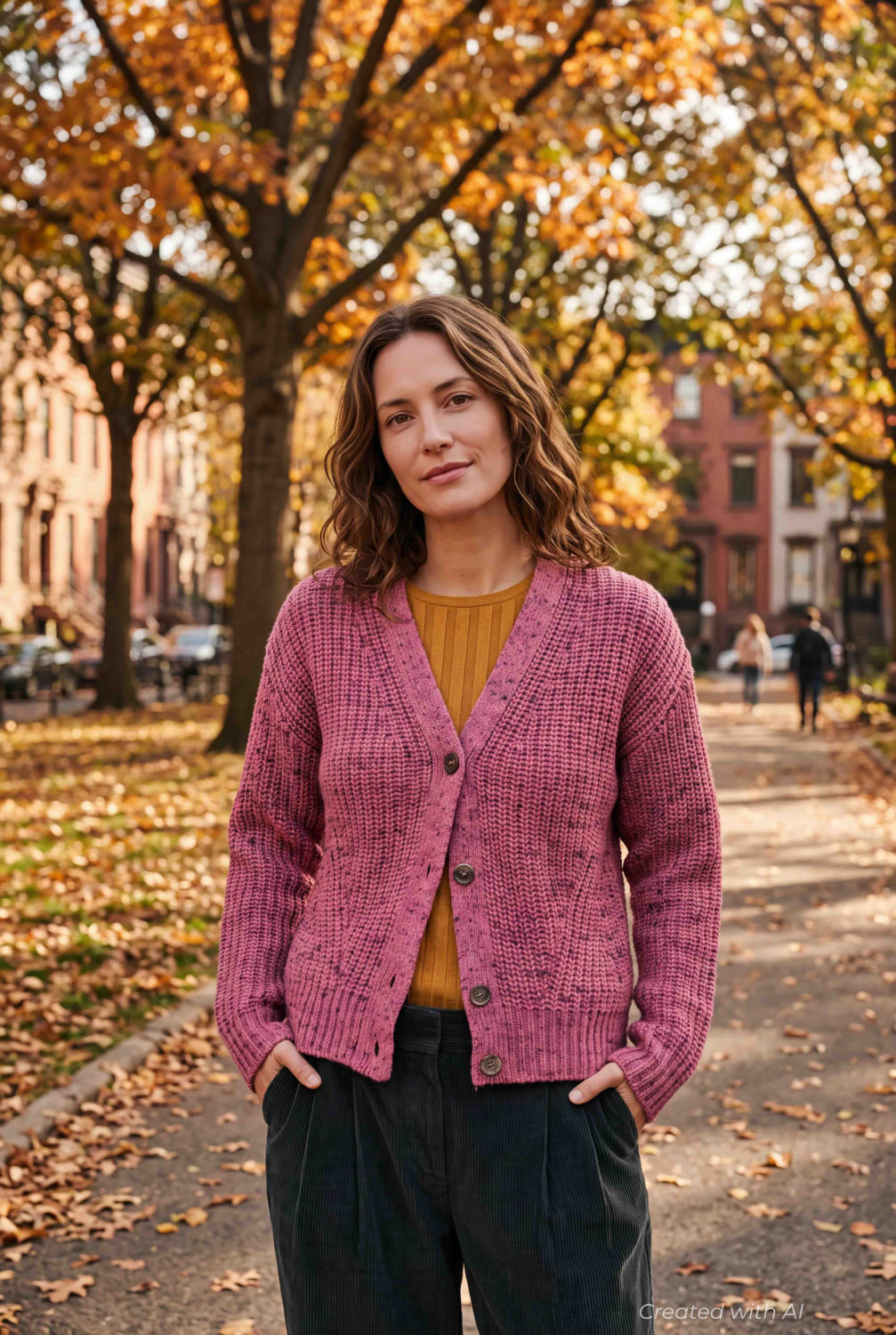 Mireille Cardigan - Pink - Cardigan