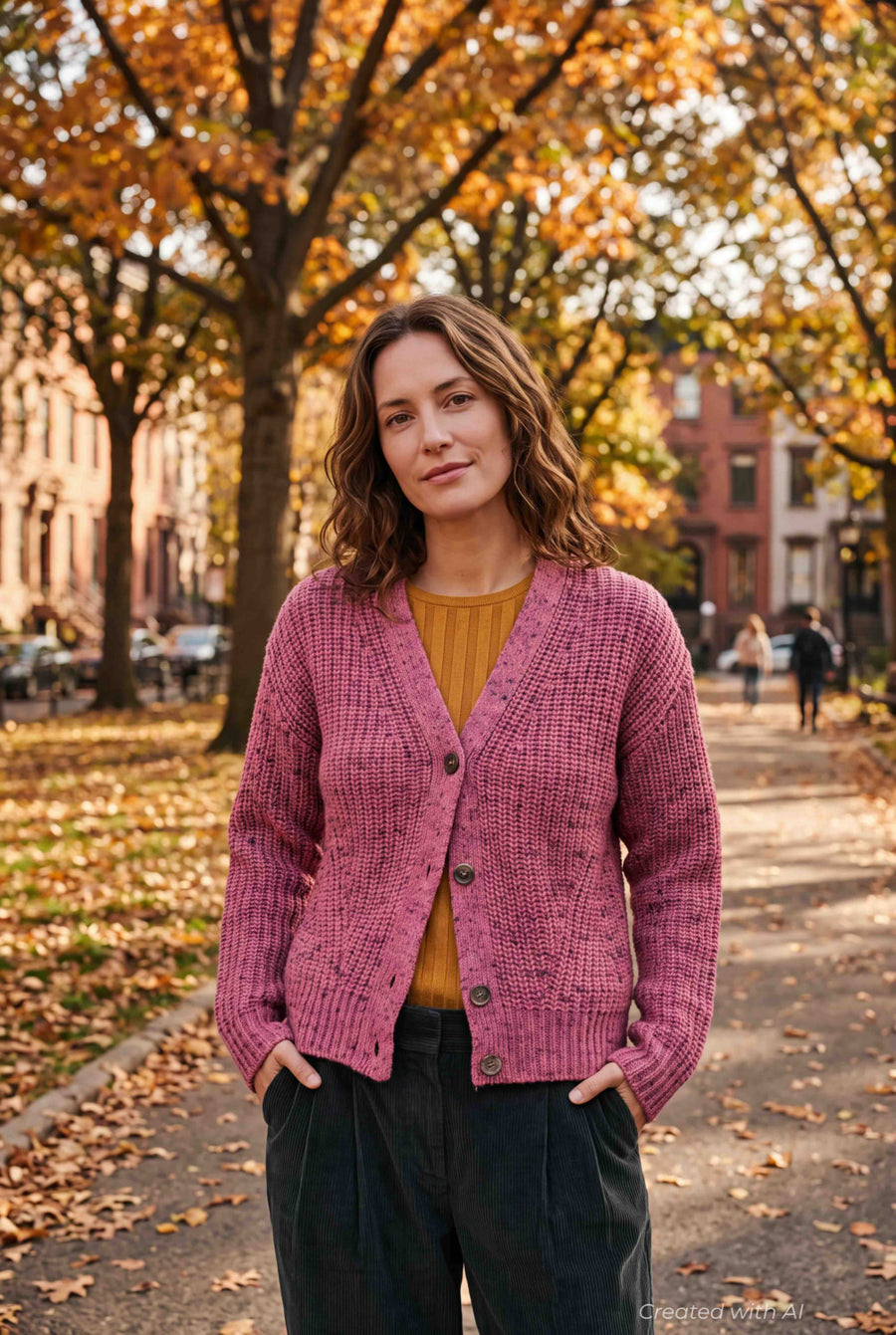 Mireille Cardigan - Pink - Cardigan