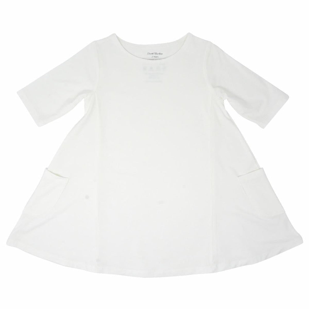 Miss Mayhem Tunic - Whispery White Rib - Dresses