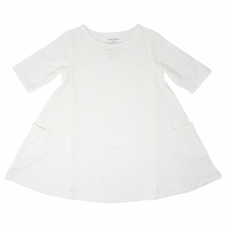Miss Mayhem Tunic - Whispery White Rib - Dresses