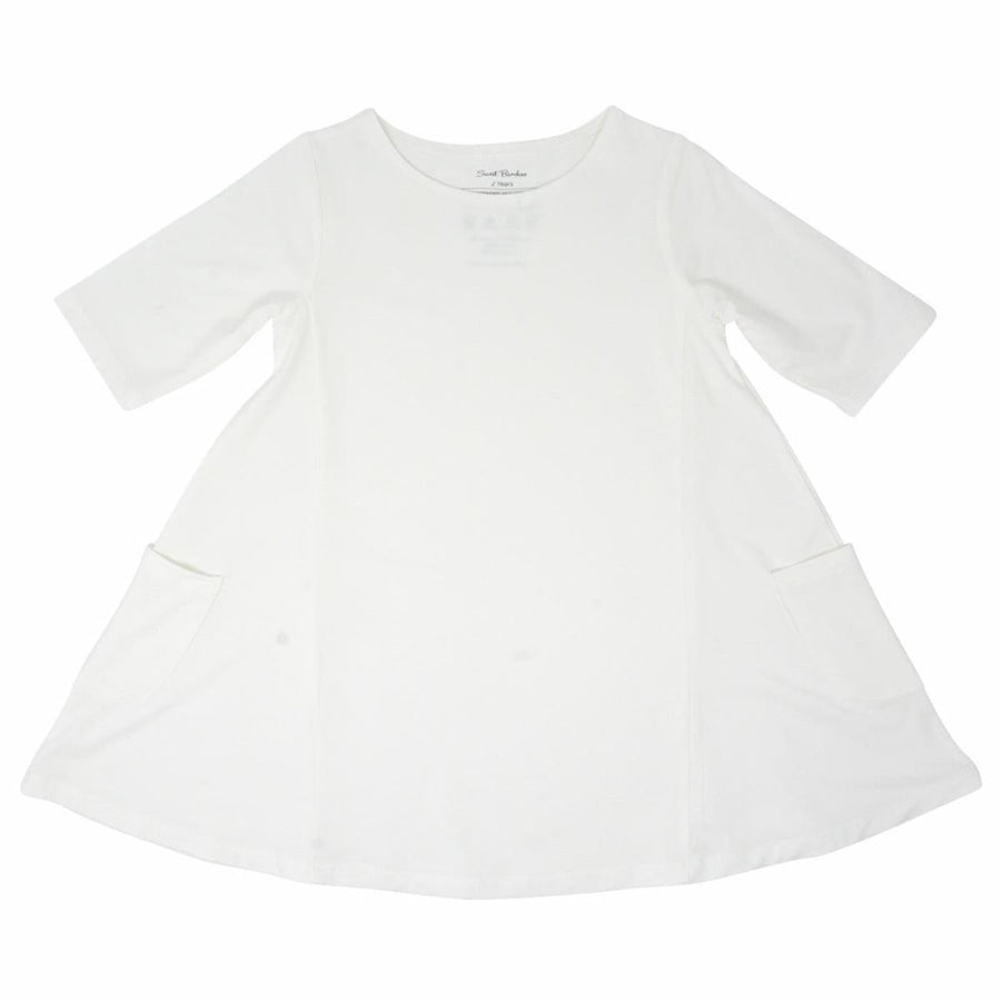Miss Mayhem Tunic - Whispery White Rib - Dresses