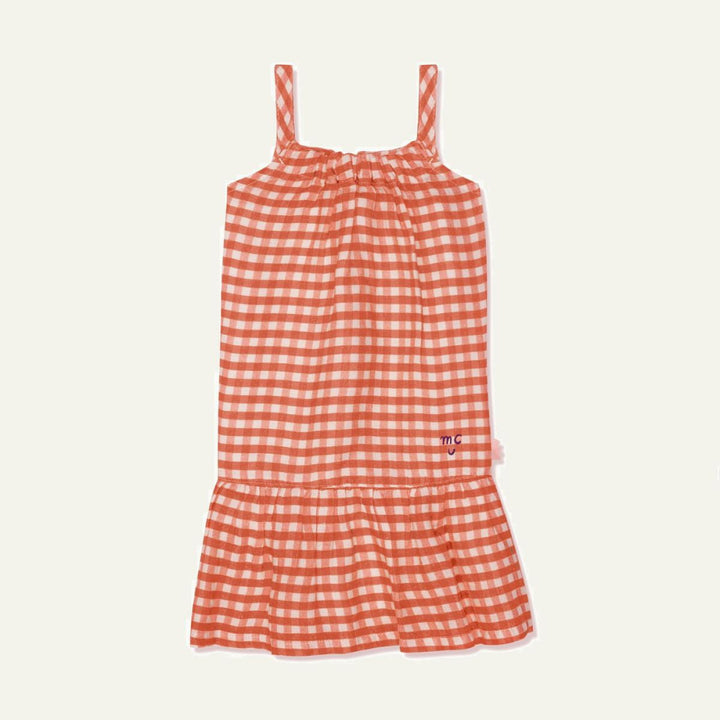 Misty Rose Linen Kid Dress - Natural/misty Rose - Dresses