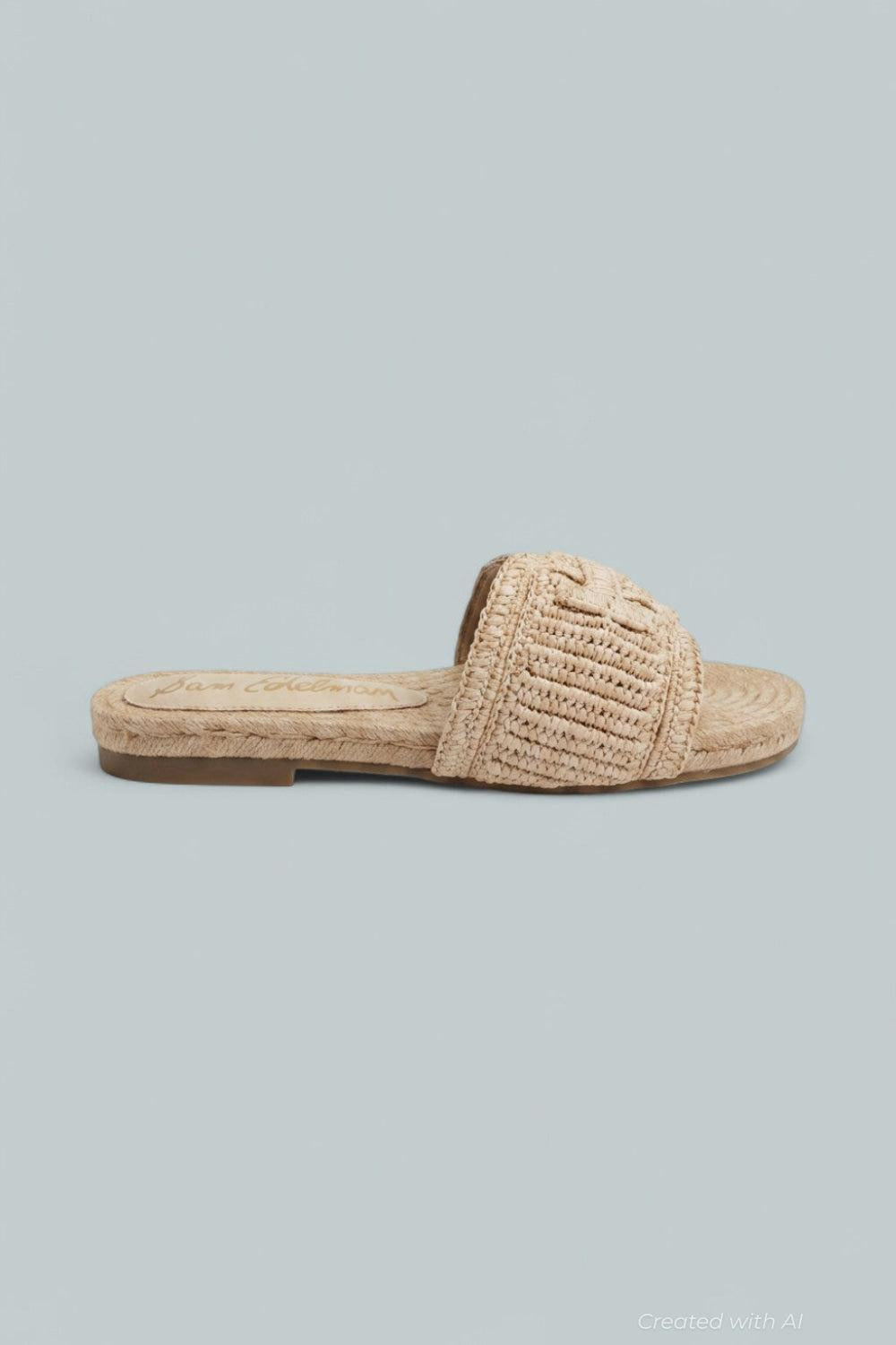 Miya Woven Slides - Natural - 8 - Sandals