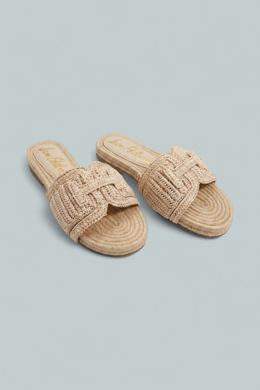 Miya Woven Slides - Natural - 8 - Sandals