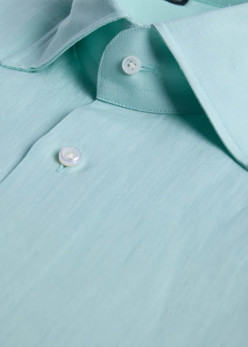Linen Soft Shirt Geneva - Mint