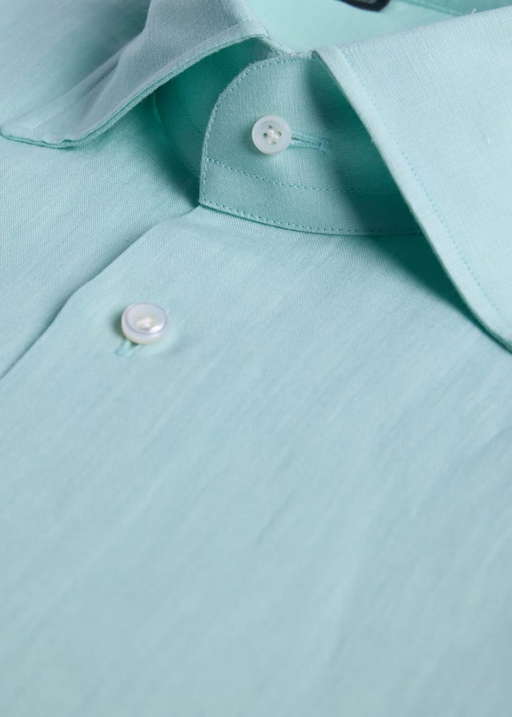 Linen Soft Shirt Geneva - Mint