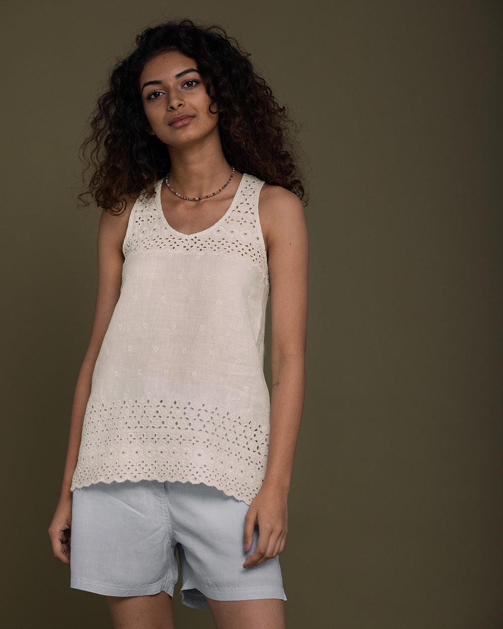 The Beach Shack Shirt - Shell Off-White