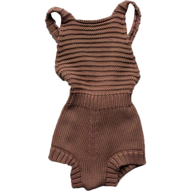 The Knit Romper - Mocha One Pieces The Simple Folk 