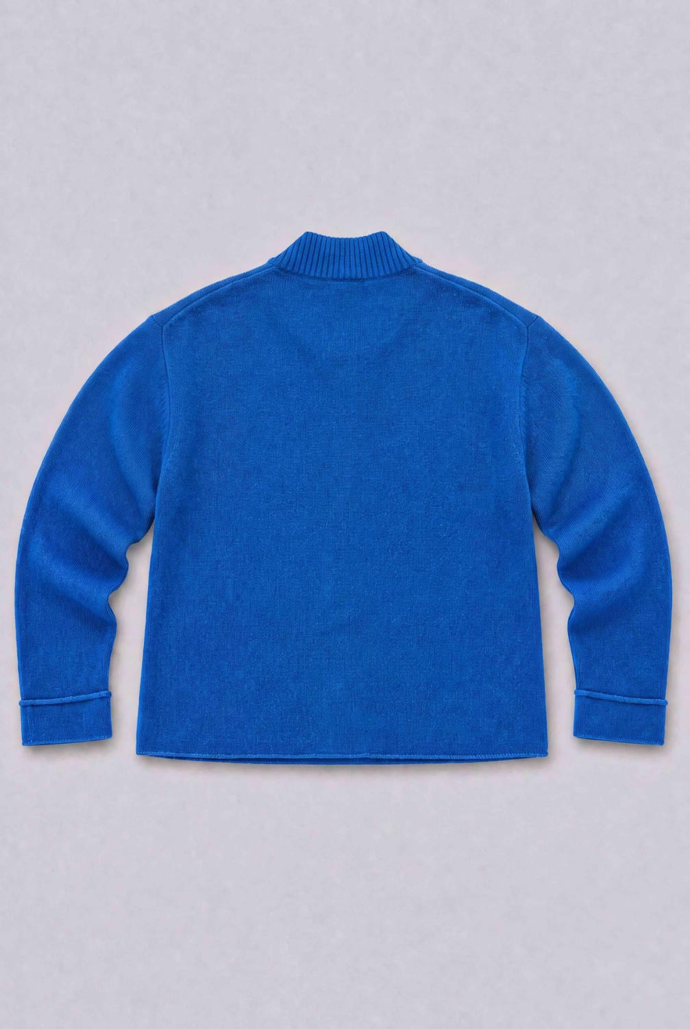Mock Neck Cardigan - Cobalt - Cardigan
