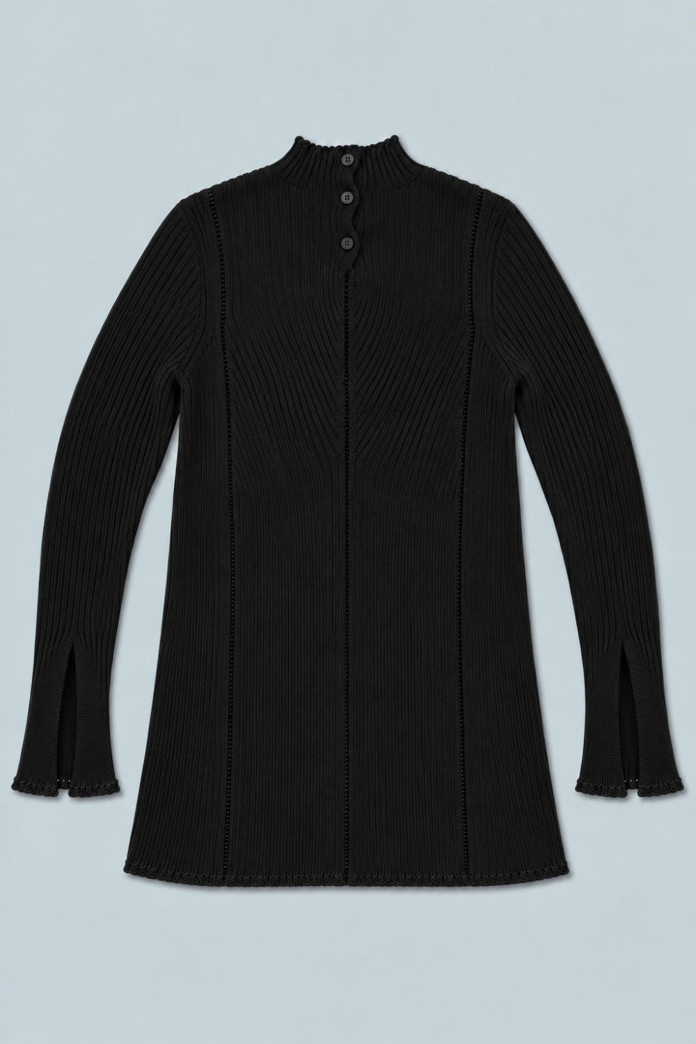 Mock Neck Sweater - Black - Mockneck