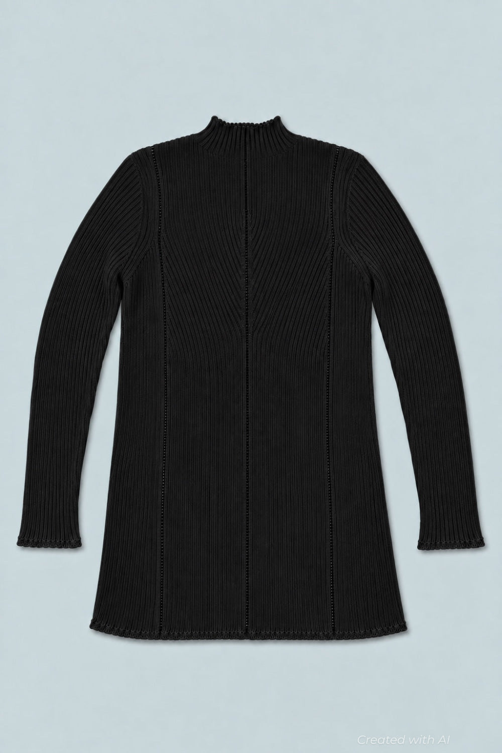 Mock Neck Sweater - Black - Mockneck