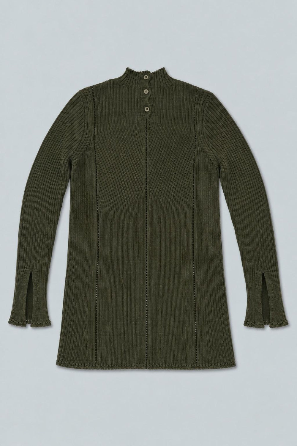 Mock Neck Sweater - Olive - Sweater