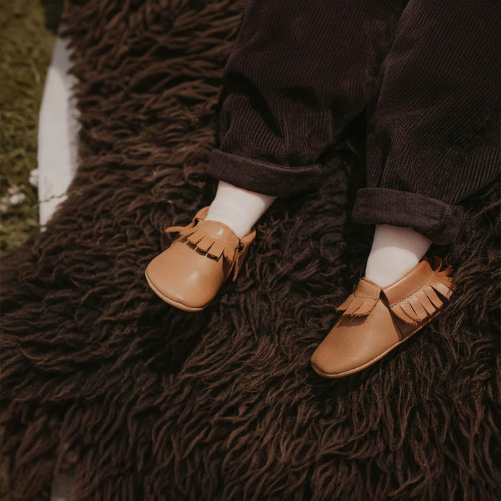 The Soft Sole Moccasin - Tan