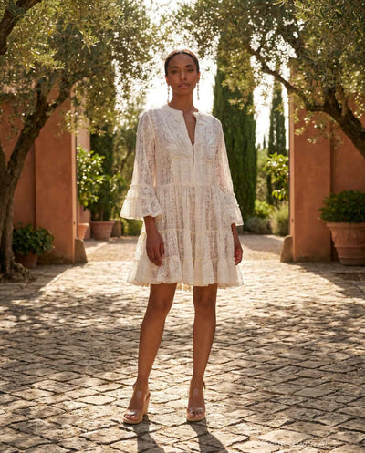 Molly Dress - White - Dresses