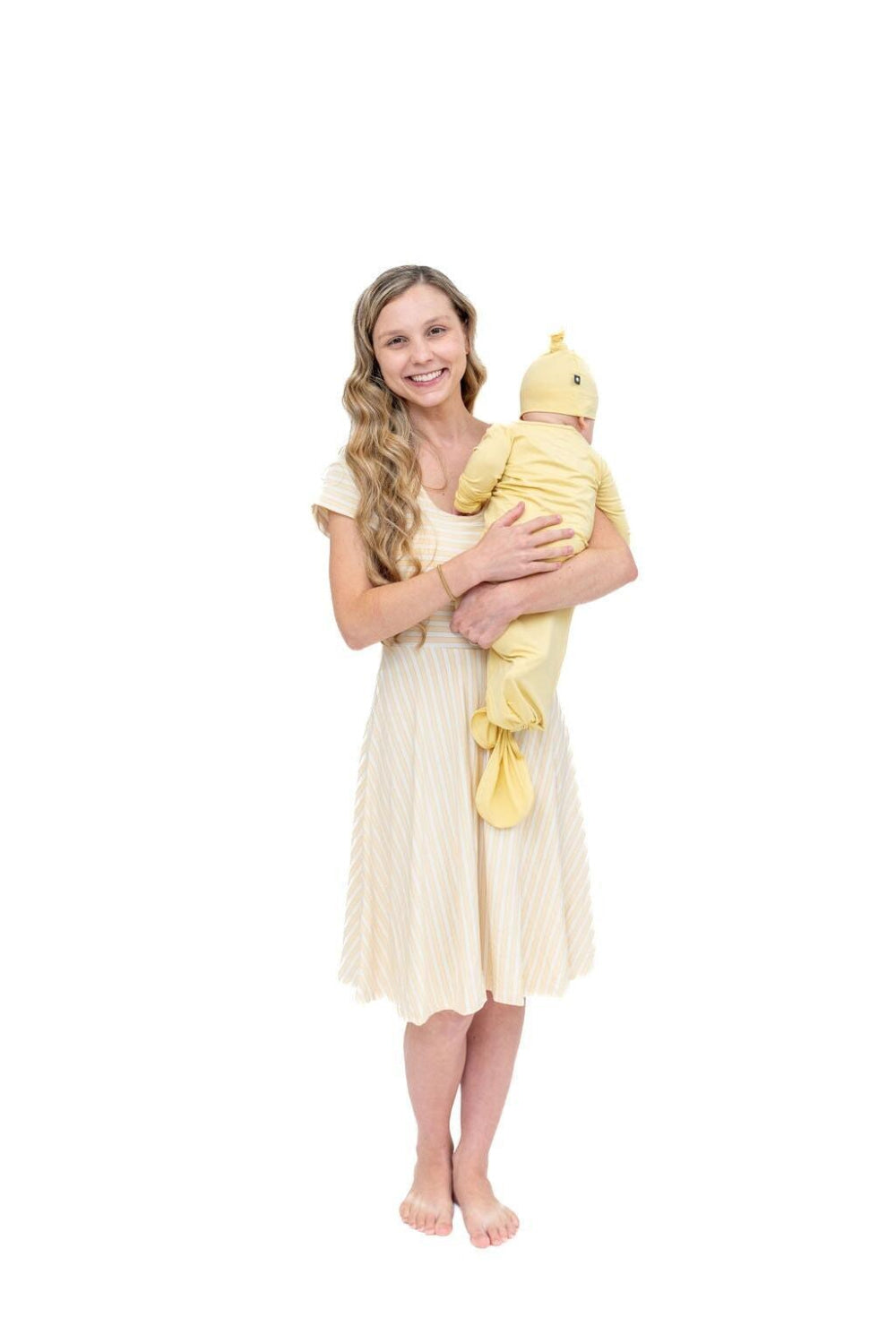 Mommy Swirly Girl Dress - Vintage Stripe Honeycomb - Small - Dresses