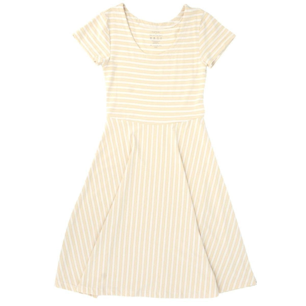 Mommy Swirly Girl Dress - Vintage Stripe Honeycomb - Small - Dresses