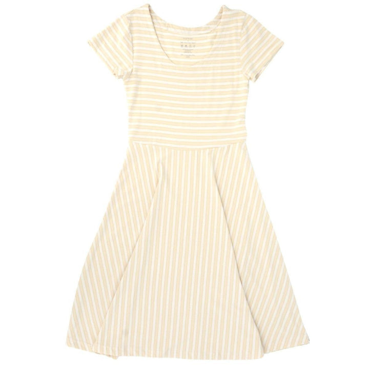 Mommy Swirly Girl Dress - Vintage Stripe Honeycomb - Small - Dresses