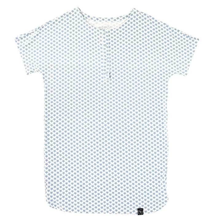 Mommy’s Sleep Shirt - Hearts and Stars Blue - Nightgown
