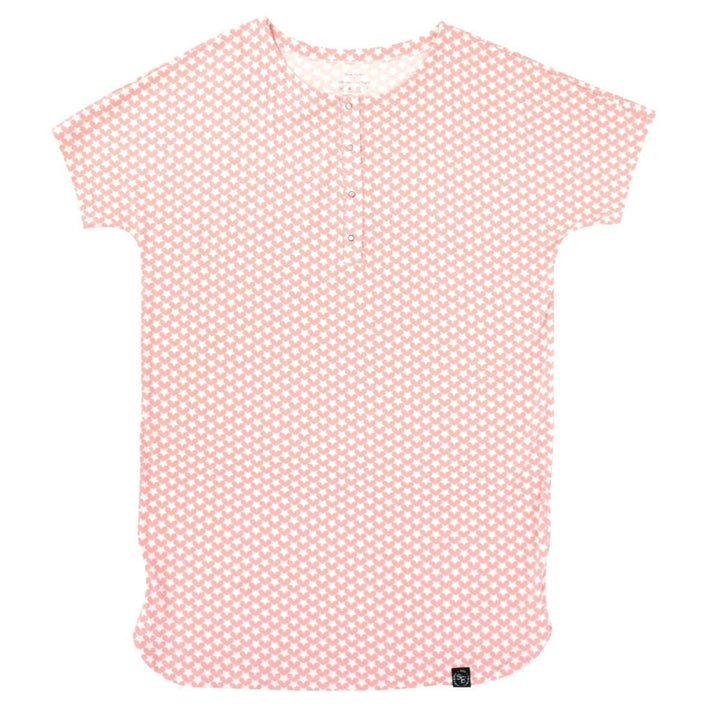 Mommy’s Sleep Shirt - Hearts and Stars Pink - Nightgown