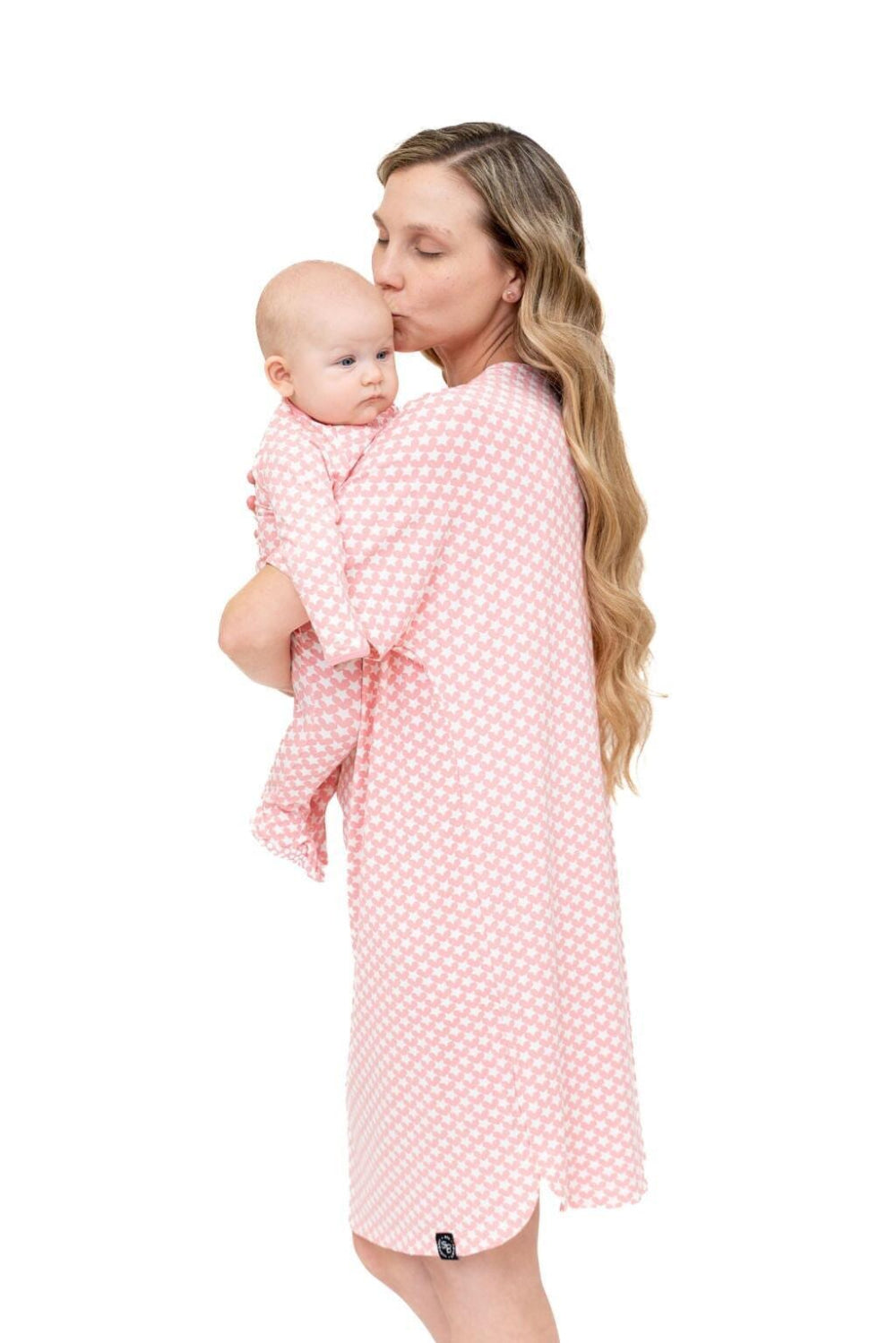 Mommy’s Sleep Shirt - Hearts and Stars Pink - Nightgown