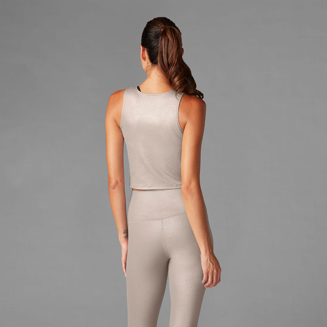 Crop Tank - Gold Metallic