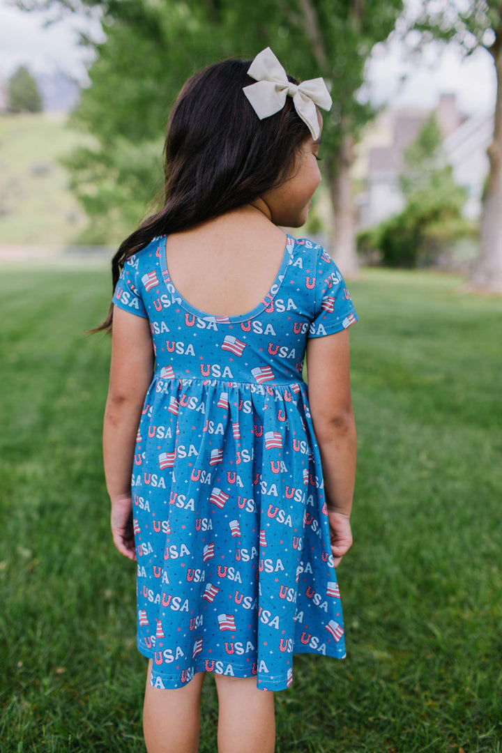 Day Dress - Blue Usa